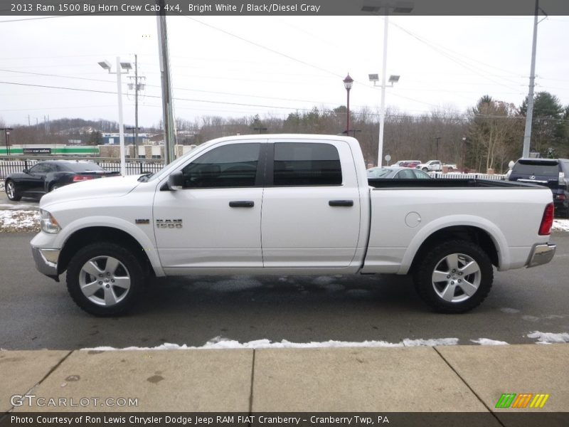Bright White / Black/Diesel Gray 2013 Ram 1500 Big Horn Crew Cab 4x4