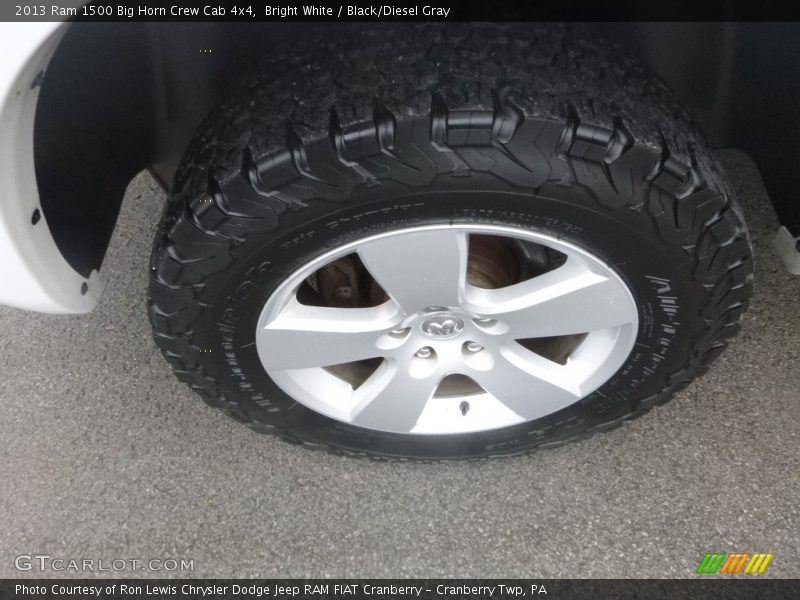 Bright White / Black/Diesel Gray 2013 Ram 1500 Big Horn Crew Cab 4x4