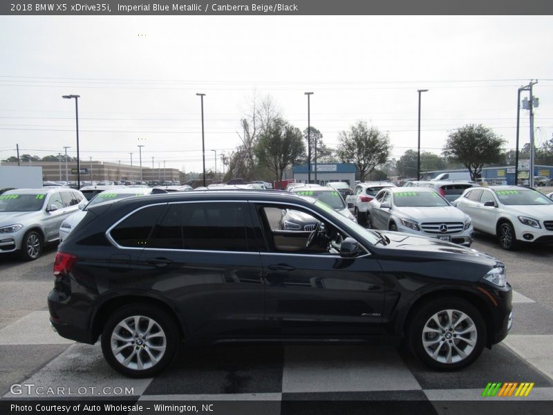 Imperial Blue Metallic / Canberra Beige/Black 2018 BMW X5 xDrive35i