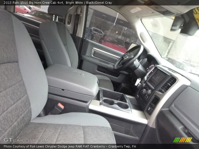 Bright White / Black/Diesel Gray 2013 Ram 1500 Big Horn Crew Cab 4x4