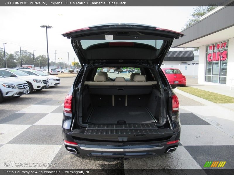 Imperial Blue Metallic / Canberra Beige/Black 2018 BMW X5 xDrive35i