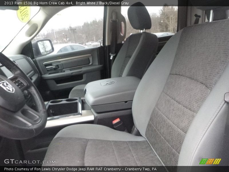 Bright White / Black/Diesel Gray 2013 Ram 1500 Big Horn Crew Cab 4x4