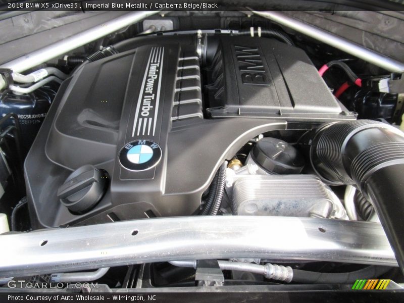 Imperial Blue Metallic / Canberra Beige/Black 2018 BMW X5 xDrive35i