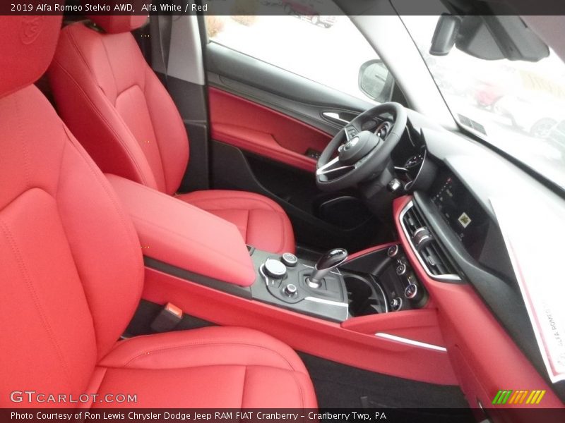 Alfa White / Red 2019 Alfa Romeo Stelvio AWD