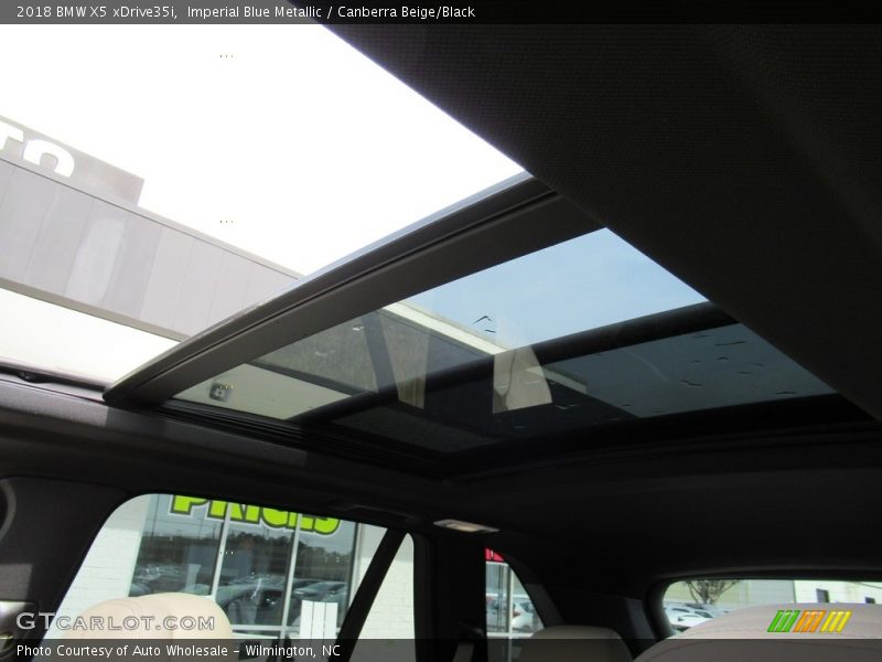 Imperial Blue Metallic / Canberra Beige/Black 2018 BMW X5 xDrive35i