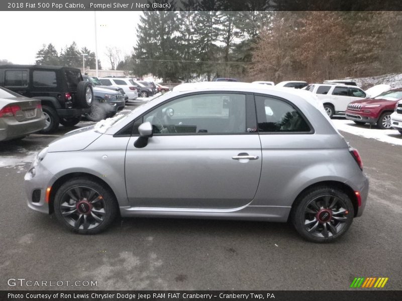 2018 500 Pop Cabrio Pompei Silver