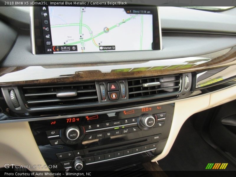 Imperial Blue Metallic / Canberra Beige/Black 2018 BMW X5 xDrive35i