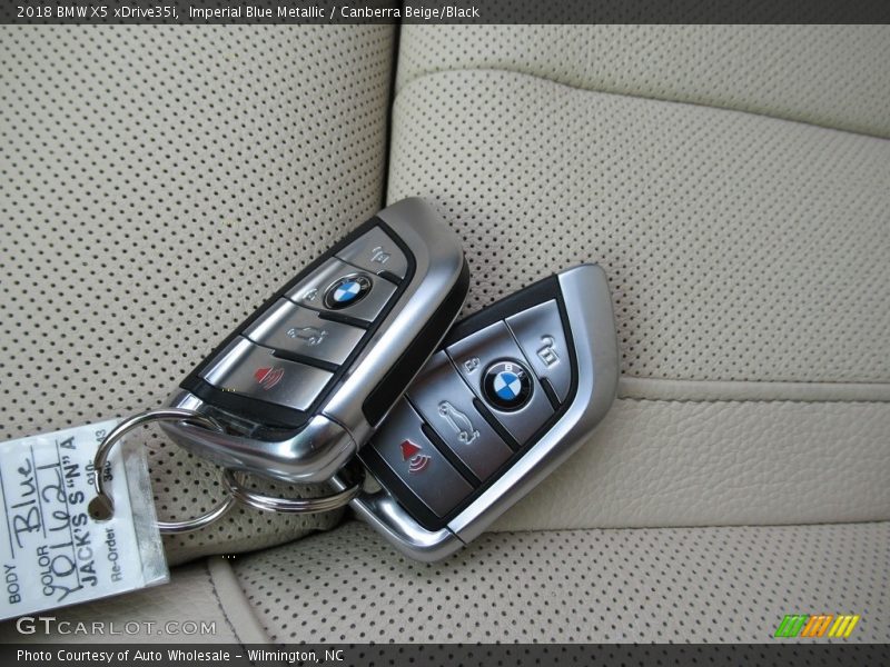 Imperial Blue Metallic / Canberra Beige/Black 2018 BMW X5 xDrive35i