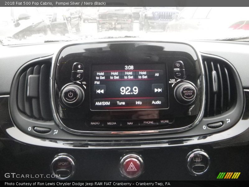 Controls of 2018 500 Pop Cabrio