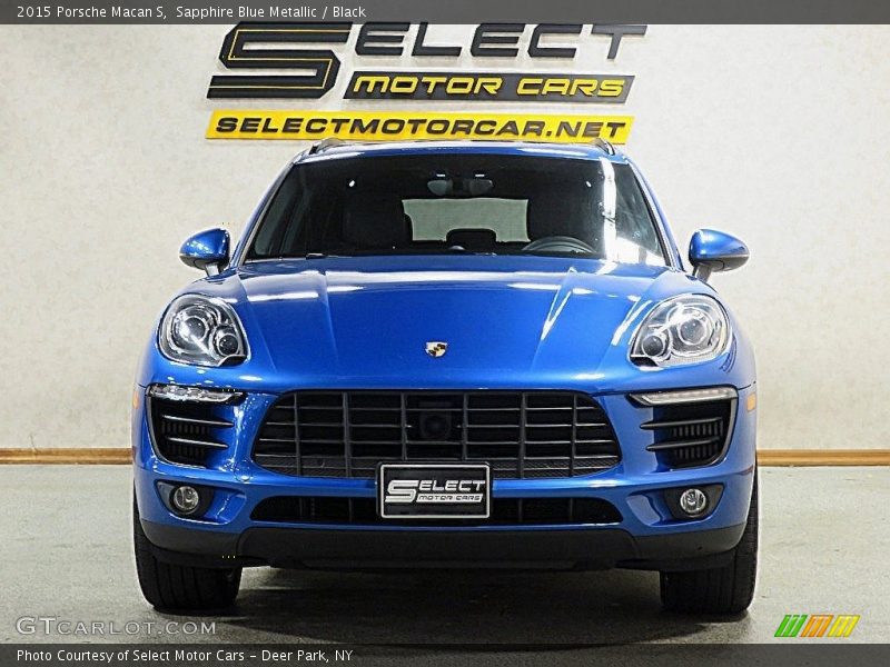 Sapphire Blue Metallic / Black 2015 Porsche Macan S