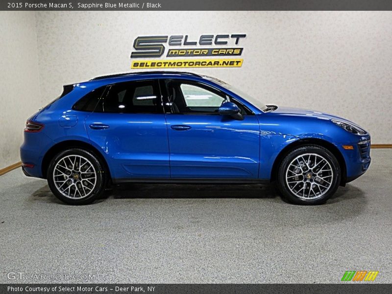 Sapphire Blue Metallic / Black 2015 Porsche Macan S