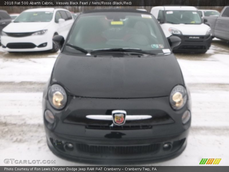 Vesuvio Black Pearl / Nero/Rosso (Black/Red) 2018 Fiat 500 Abarth Cabrio