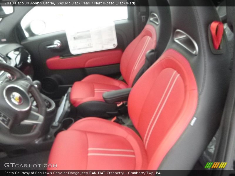 Front Seat of 2018 500 Abarth Cabrio