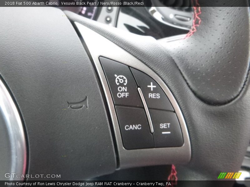 Controls of 2018 500 Abarth Cabrio