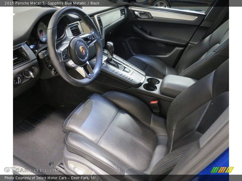 Sapphire Blue Metallic / Black 2015 Porsche Macan S
