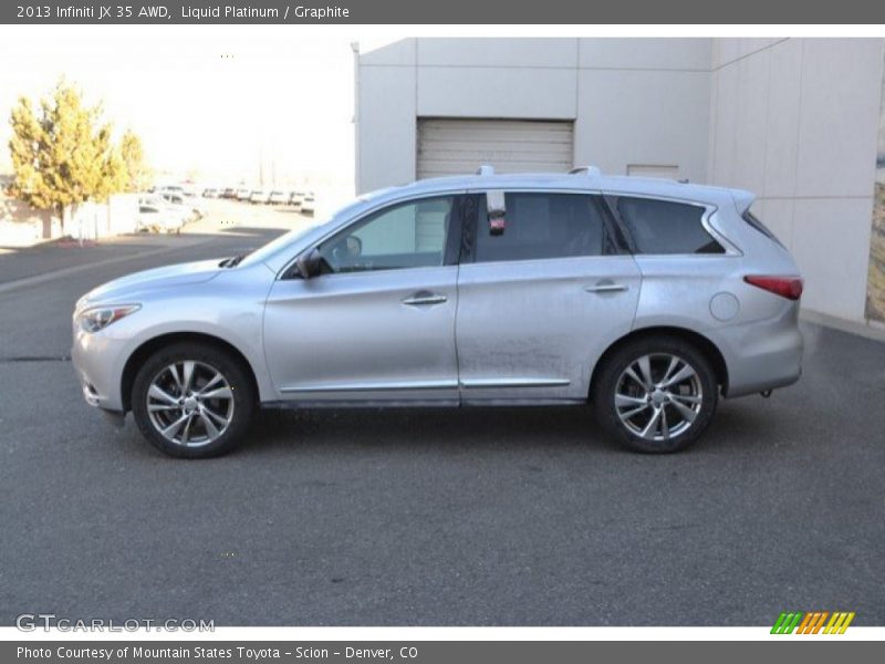 Liquid Platinum / Graphite 2013 Infiniti JX 35 AWD