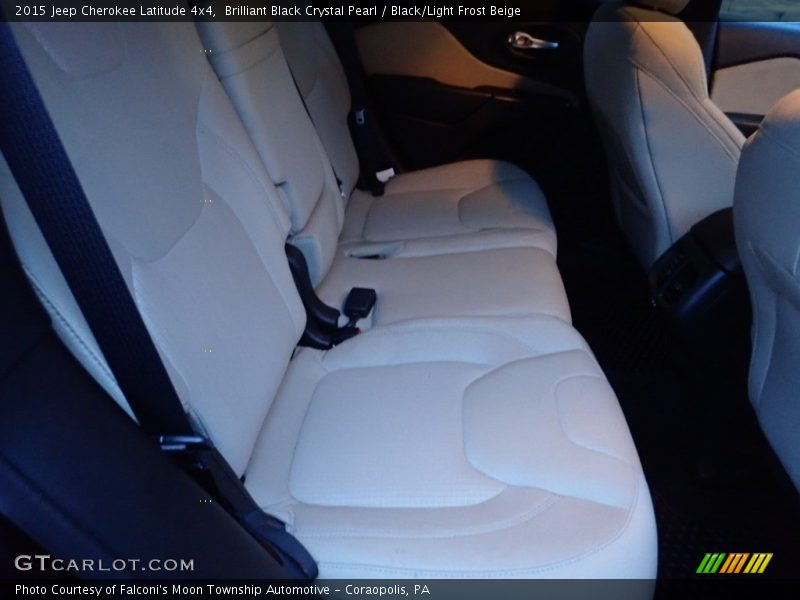 Brilliant Black Crystal Pearl / Black/Light Frost Beige 2015 Jeep Cherokee Latitude 4x4