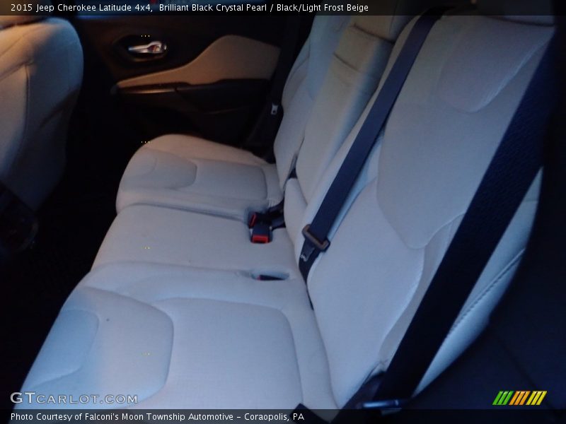 Brilliant Black Crystal Pearl / Black/Light Frost Beige 2015 Jeep Cherokee Latitude 4x4