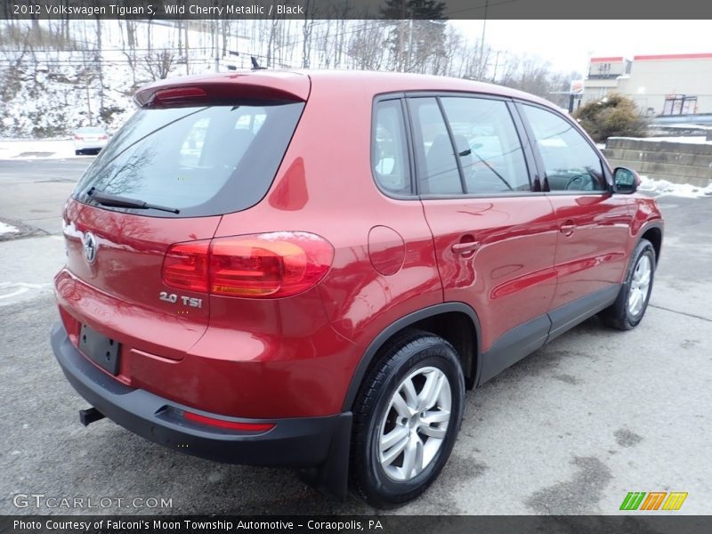 Wild Cherry Metallic / Black 2012 Volkswagen Tiguan S