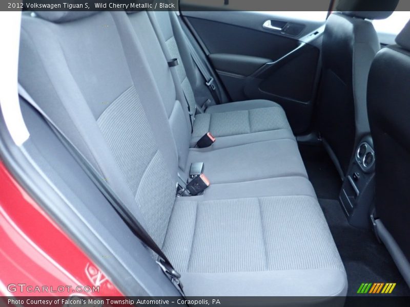 Wild Cherry Metallic / Black 2012 Volkswagen Tiguan S