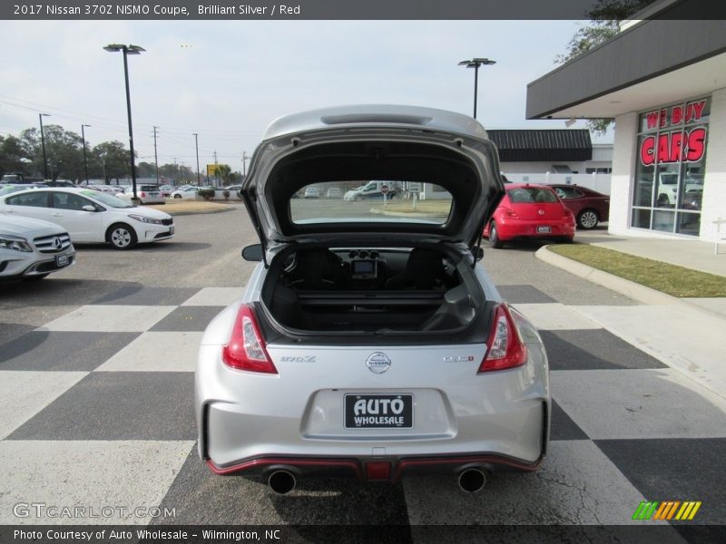 Brilliant Silver / Red 2017 Nissan 370Z NISMO Coupe
