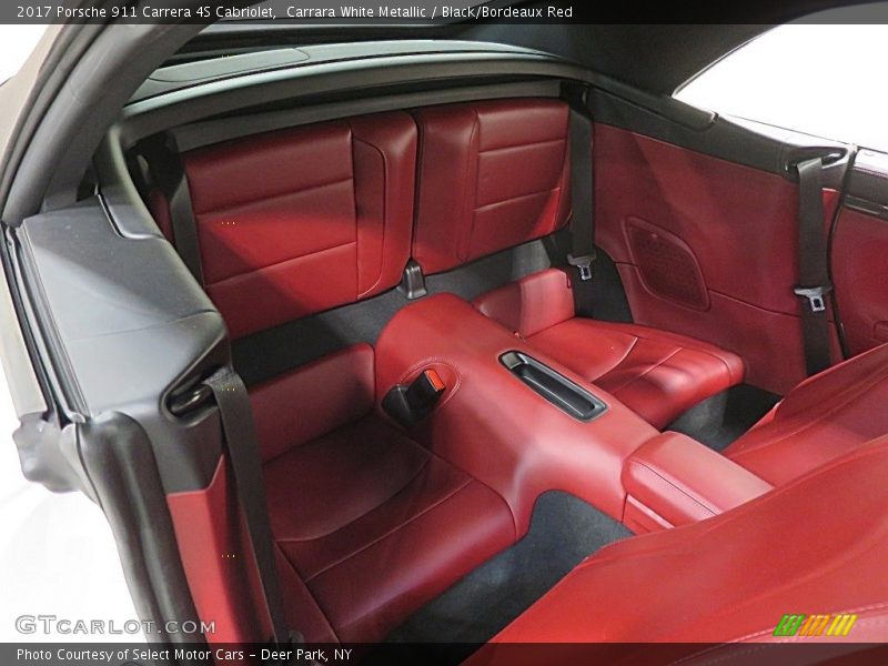 Carrara White Metallic / Black/Bordeaux Red 2017 Porsche 911 Carrera 4S Cabriolet