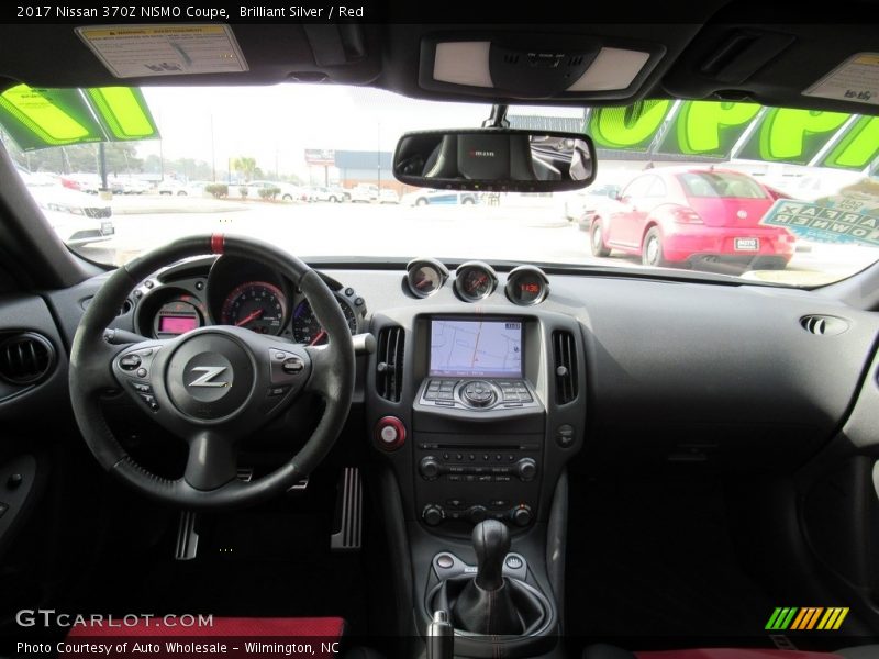 Brilliant Silver / Red 2017 Nissan 370Z NISMO Coupe
