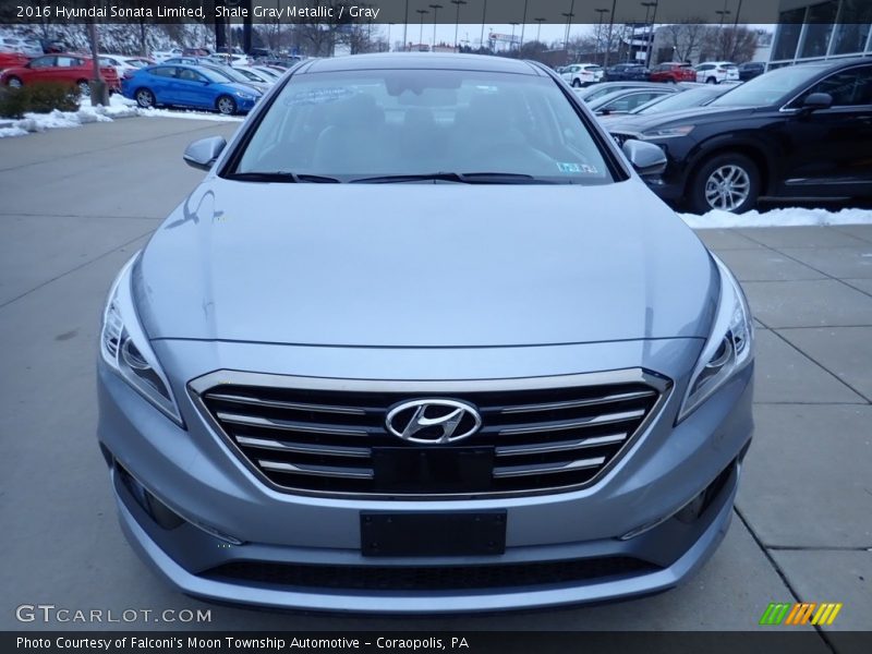 Shale Gray Metallic / Gray 2016 Hyundai Sonata Limited