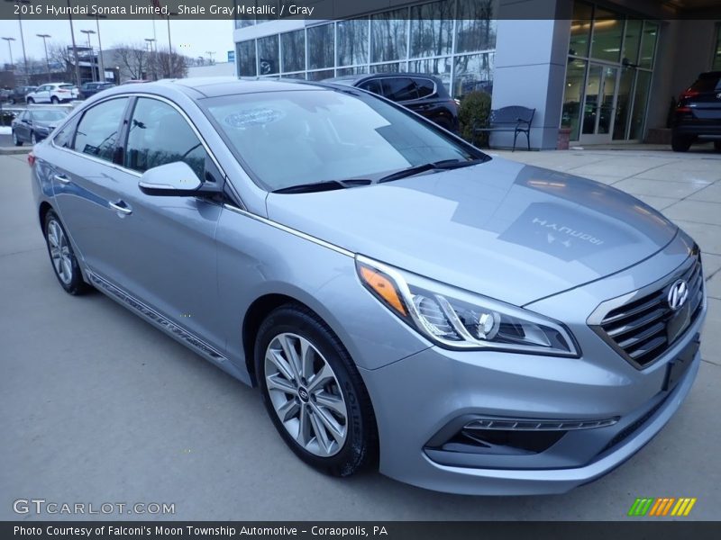 Shale Gray Metallic / Gray 2016 Hyundai Sonata Limited
