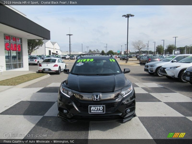 Crystal Black Pearl / Black 2019 Honda HR-V Sport