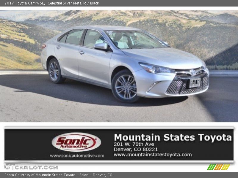 Celestial Silver Metallic / Black 2017 Toyota Camry SE
