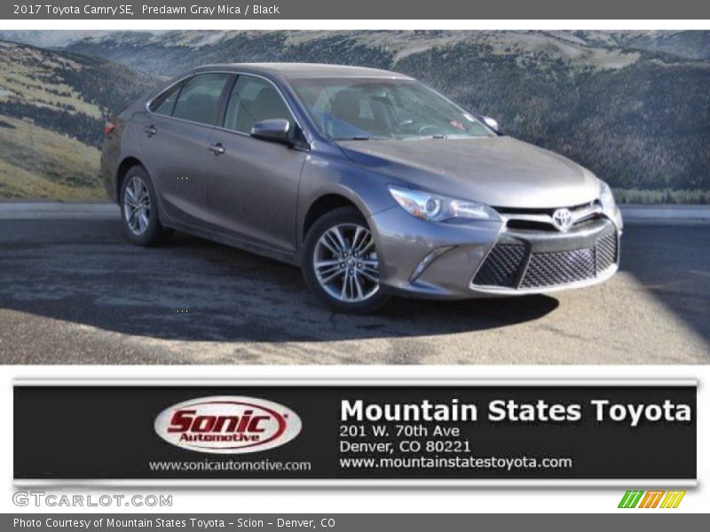 Predawn Gray Mica / Black 2017 Toyota Camry SE