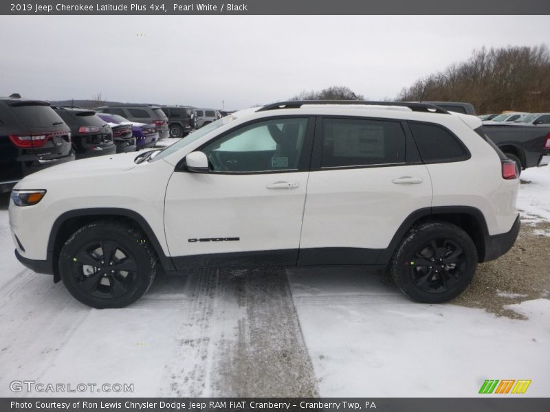 Pearl White / Black 2019 Jeep Cherokee Latitude Plus 4x4