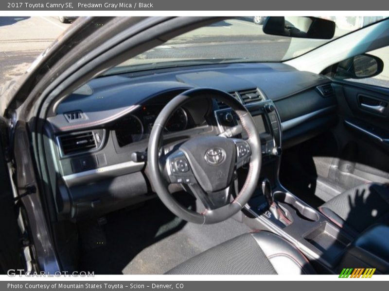 Predawn Gray Mica / Black 2017 Toyota Camry SE