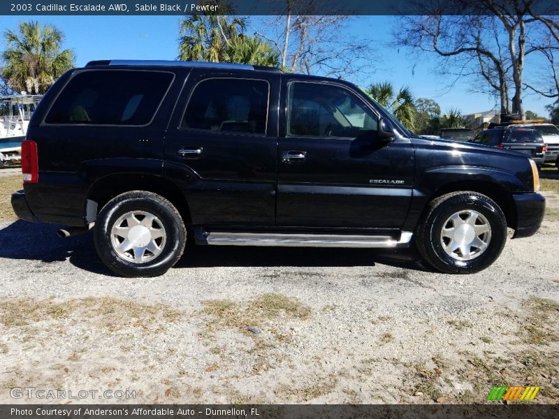 Sable Black / Pewter 2003 Cadillac Escalade AWD