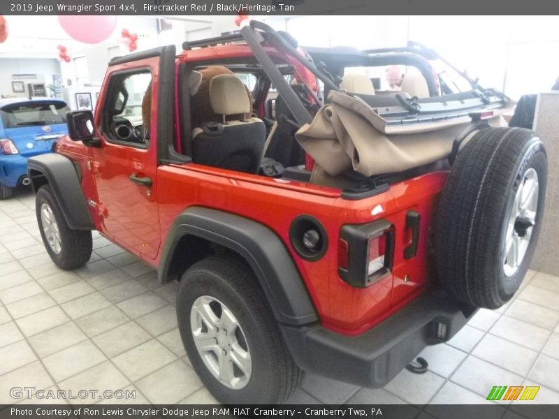 Firecracker Red / Black/Heritage Tan 2019 Jeep Wrangler Sport 4x4