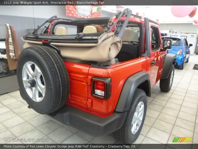 Firecracker Red / Black/Heritage Tan 2019 Jeep Wrangler Sport 4x4