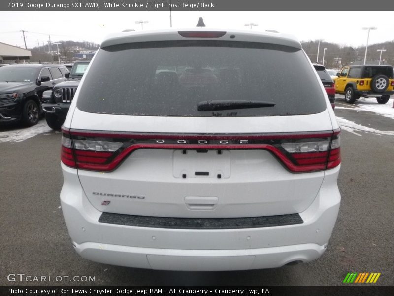 White Knuckle / Light Frost Beige/Black 2019 Dodge Durango SXT AWD