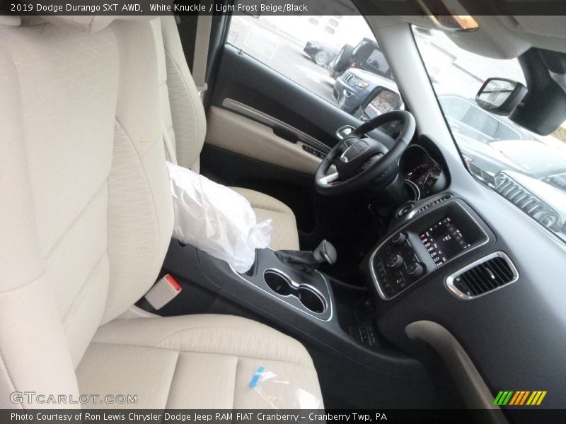 White Knuckle / Light Frost Beige/Black 2019 Dodge Durango SXT AWD
