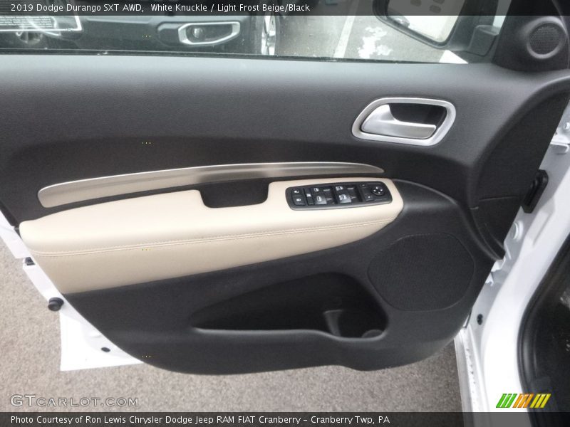 White Knuckle / Light Frost Beige/Black 2019 Dodge Durango SXT AWD