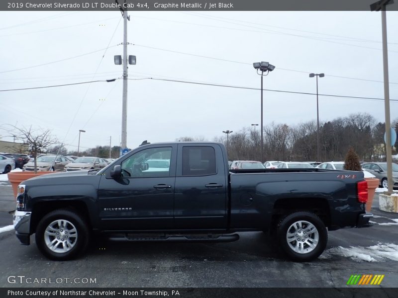 Graphite Metallic / Jet Black 2019 Chevrolet Silverado LD LT Double Cab 4x4