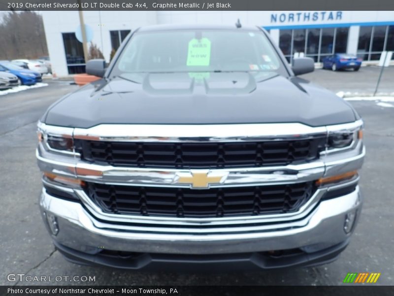 Graphite Metallic / Jet Black 2019 Chevrolet Silverado LD LT Double Cab 4x4