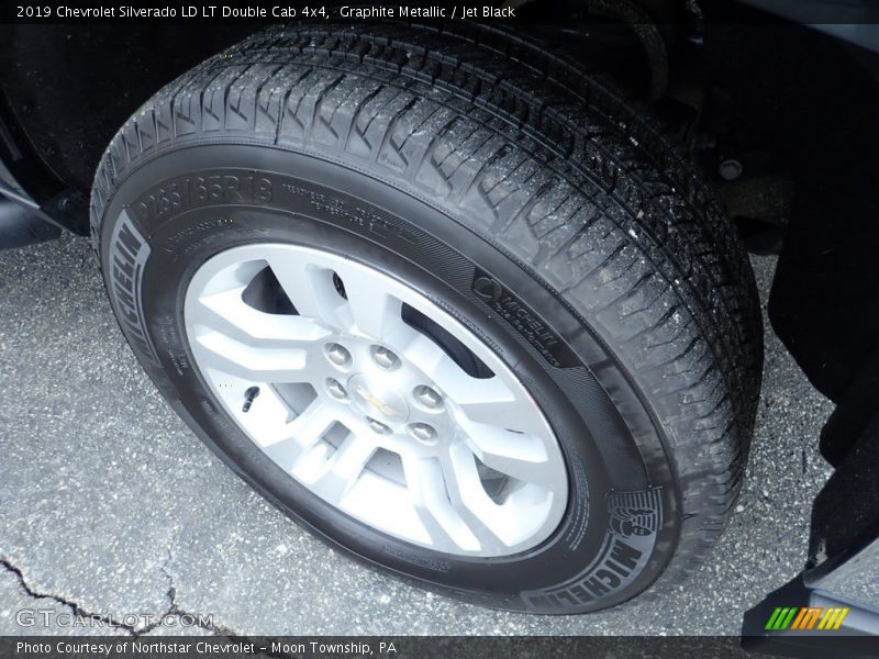 Graphite Metallic / Jet Black 2019 Chevrolet Silverado LD LT Double Cab 4x4