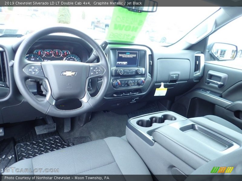 Graphite Metallic / Jet Black 2019 Chevrolet Silverado LD LT Double Cab 4x4