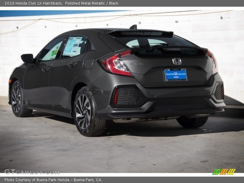 Polished Metal Metallic / Black 2019 Honda Civic LX Hatchback