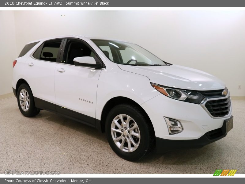 Summit White / Jet Black 2018 Chevrolet Equinox LT AWD