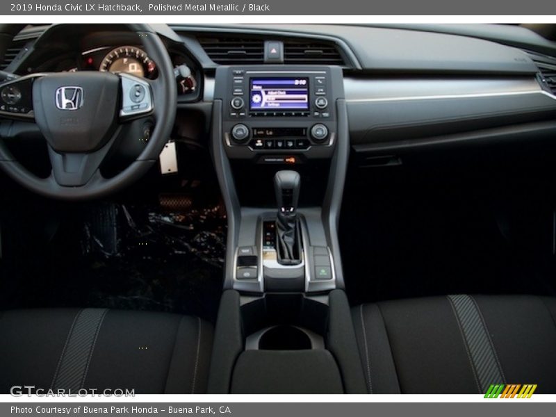 Polished Metal Metallic / Black 2019 Honda Civic LX Hatchback