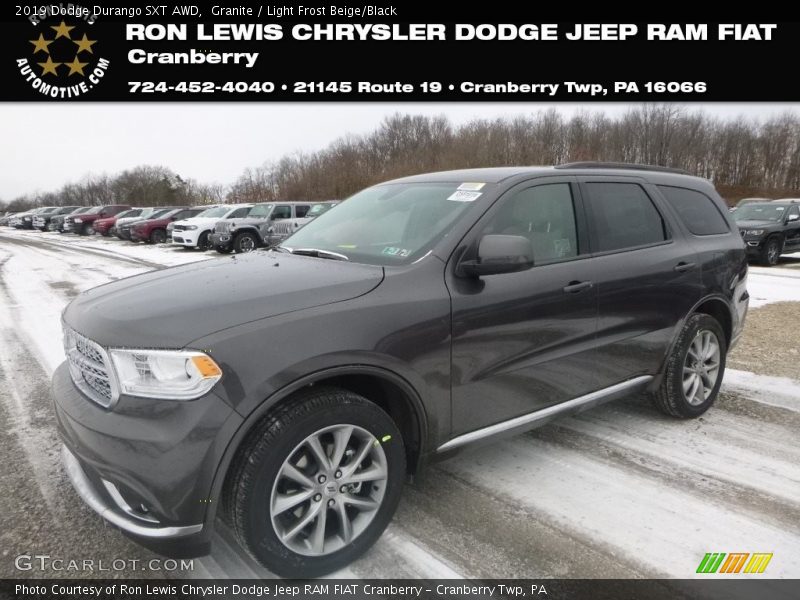 Granite / Light Frost Beige/Black 2019 Dodge Durango SXT AWD