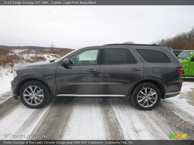 Granite / Light Frost Beige/Black 2019 Dodge Durango SXT AWD