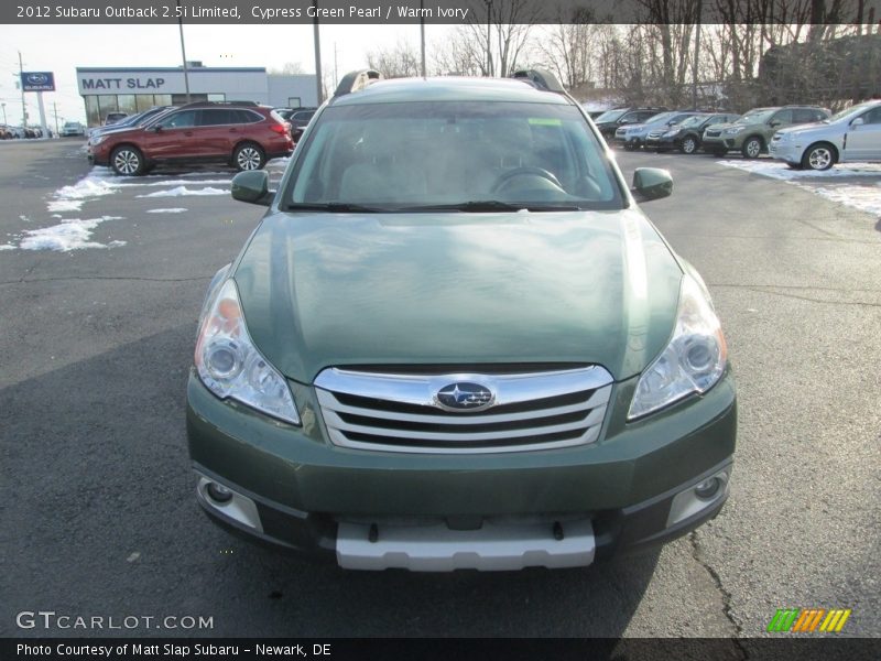 Cypress Green Pearl / Warm Ivory 2012 Subaru Outback 2.5i Limited